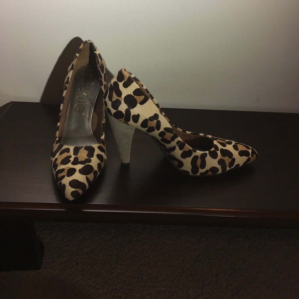 Nicole by Nicole Miller Animal Print Heels